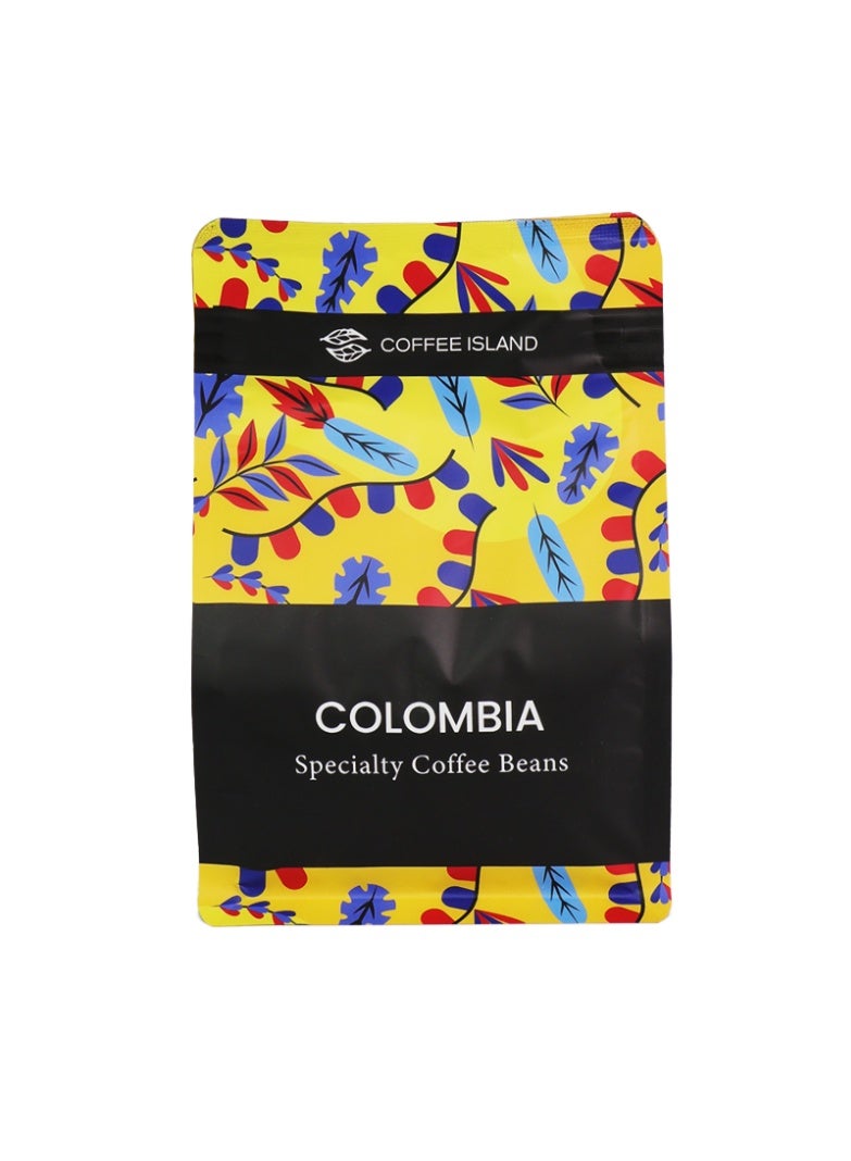 Tealand “Coffee Island” Colombia Specialty Coffee, 100% Arabica Beans, Medium Roast, Chocolate, Nuts, Herbs, Fruit, Citrusy Acidity Profile, SCA Score 85+, 250 Gram - Image 1
